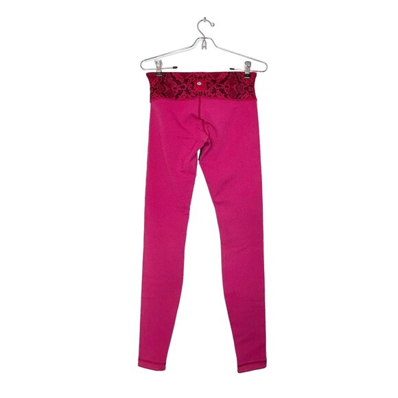 Lululemon Wunder Under Pant III (Reversible) Cranberry/Alarming - Sz 6 NWT - Picture 4 of 10